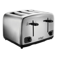 Russell Hobbs 4 Slice Toaster with Perfect Toast Technology for improved evenness (Wide slots, Lift & look feature, 6 Browning levels, Frozen & Cancel