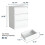 Resenkos3-Drawer Nightstand, Sleek White Design, Ample Storage, Waterproof Top, Smooth Rolling Drawers 5