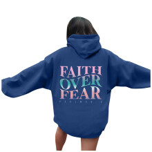 Sweat-shirt à capuche pour femme avec imprimé chrétien, manches longues, style automne, verset biblique, imprimé religieux, versets bibliques,