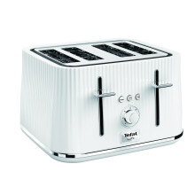 Tefal Loft 4-Slot Toaster, 7 Browning Levels, Defrost, Stop + Reheat Functions, Removable Crumb Tray, High-lift + Self-Centring Racks, 1700W,