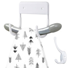 EGGMARCH Ironing Board Hanger Wall Mounted Ironing Board Hook Metal Ironing Board Holder Strong Ironing Board Storage Wall Bracket for Small and Large