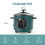 Macook Mini Rice Cooker | 0.6 Liter Multi-functional Rice Cooker Small | Non-Stick Rice Pot | One-button Operation | Automatic Keep Warm | 3