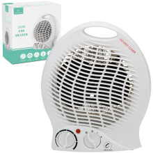 Coselena Electric Heater - 2KW Fan with 2 Heat Settings & Cooling Function - Portable with Adjustable Thermostat - Low Energy Silent Heating for Home,