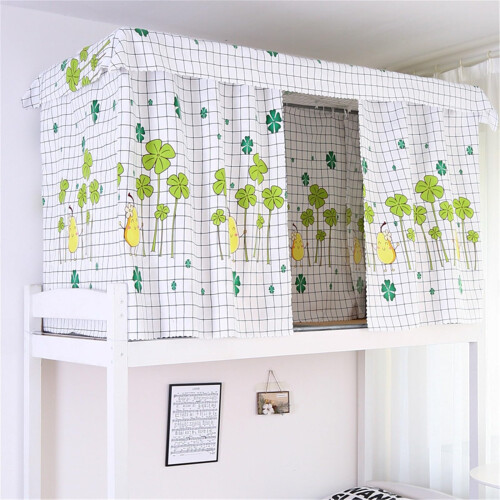 Bunk Bed Curtains Set 1.5M Pear B, Loft Bed Privacy Curtain with Full Coverage and Light Blocking