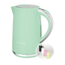 Russell Hobbs Electric Kettle (Hot Water, Tea or Coffee, 1.7L, Push to open lid, Perfect pour spout, Removable washable filter, Illuminated switch,