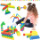 Set de jucării educative cu blocuri de construcție hexagonale, 120 de bucăți 8
