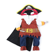 Set di 6 costumi da pirata per animali domestici, ideali per l'uso quotidiano e i servizi fotografici. Dimensioni: 17,7*12,6*7,9 pollici.