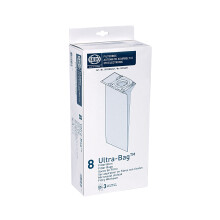 SEBO 5093ER Electrostatic Fleece Bags for Upright Vacuum Cleaner, Pack of 8, White