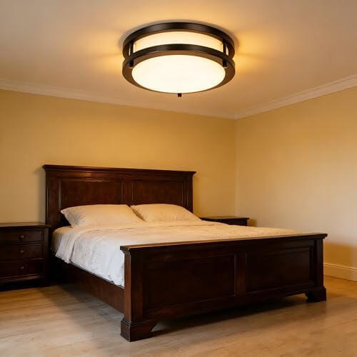 Luminária de teto LED embutida de 12 polegadas, 36W, 3000K-5000K, 3600lm 1