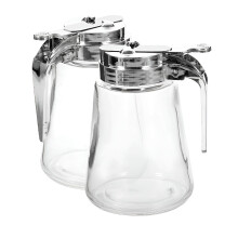 ACDANC honey syrup jar glass sugar dispenser 2 pcs