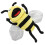 Plush Cartoon Bee Hand Puppet Stuffed Insect Interactive Pretend Play Puppet 4