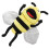 Plush Cartoon Bee Hand Puppet Stuffed Insect Interactive Pretend Play Puppet 5