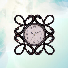 FRCOLOR Non Ticking Silent Wall Clock Kitchen Clocks Decorative Black