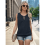 Gilet senza maniche da donna, nero, taglia XL 4
