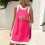 Damen-Freizeit-Shorts-Set, einfarbig, Pink, XL 4
