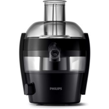 Philips Viva Collection Compact Juicer, 1.5 Litre, 500 Watt, Quick Clean Technology, Drip Stop, Dishwasher Safe Parts, See-through Pulp Container,