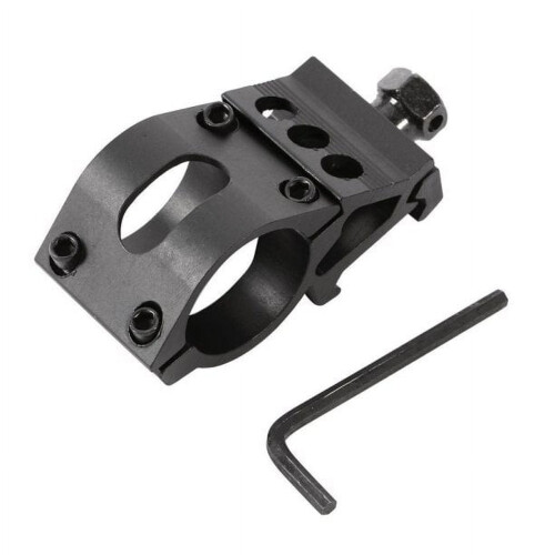 Picatinny Rail Mount 45 Degree Offset 25.4mm Black 1 Pack