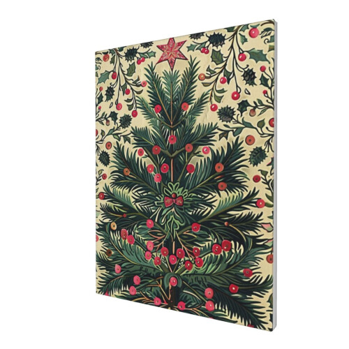 12x16 cali Vintage Choinka na płótnie Ścienna 2