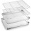 Ensemble de plaques de cuisson en acier inoxydable avec grille, 4 pièces 1