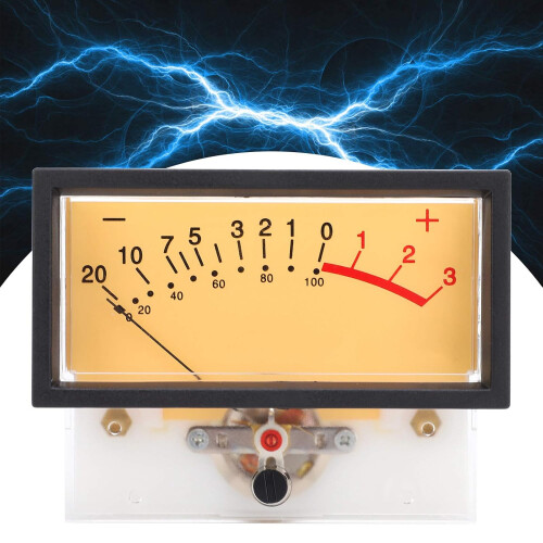 VU Meter Audio Level Indicator with Large Analog Pointer for Car Stereo and Home Recording Studio 1