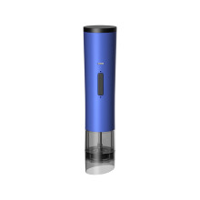USB Rechargeable Stainless Steel Spice Grinder, Adjustable Ceramic Core for Pepper/Salt/Herbs, Portable Kitchen & Outdoor Tool (White/Blue/Red)
