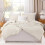 Beige King Size Comforter Set 3-Piece Lightweight Down 3