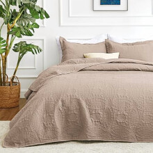 Set copriletto Burlwood matrimoniale/queen size – 3 pezzi in poliestere
