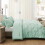 Σετ πάπλωμα King Size Sage Green – Εξαιρετικά μαλακό Boho Pintuck, 3 τεμάχια εναλλακτικά 7