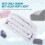 Cal King Comforter Set Quilted Down Alternative 3 pcs White 7