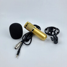 1Set Gold-Plated Professional Condenser Microphone with High Sensitivity for Conference Use