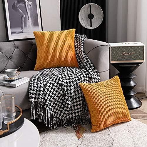 Kussenhoezen van polyester fluweel (22x22 inch) - Set van 2 2