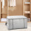 Panier de rangement pliable en tissu avec couvercle extra-large 3