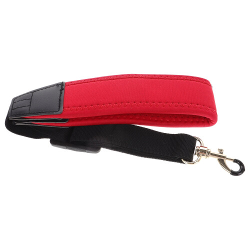 1Pack Ergonomic Saxophone Neck Strap Red Polyester for Musicians