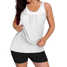 Tankini-Badeanzug für Damen, zweiteiliger Badeanzug mit Grafikprint, Tanktop mit Shorts, Damen-Bademode, 2-teiliger Badeanzug