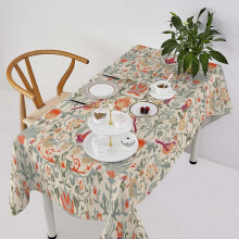 William Morris Bird Floral Tablecloth