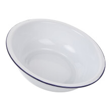 OUNONA Enamel Sourdough Bowl Enamelware Bowls Dinnerware Basin White