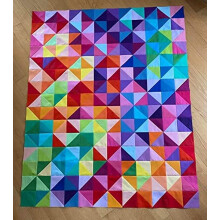 Lot de 200 carrés de tissu 100 % coton prédécoupés de 10 x 10 cm (4 x 4 pouces) pour la couture, le patchwork, les maniques et les projets de