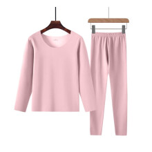 Conjunto de pijama de franela cálida para mujer, tallas grandes, cuello redondo, forro polar grueso, manga larga, ropa de estar cómoda y afelpada,