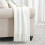 Off White Throw Blanket 50 x90 Inches Throw Textured Solid Soft Sofa Throw Bed Runner Couch Cover Knitted Decorative Blanket Bed Runner 1