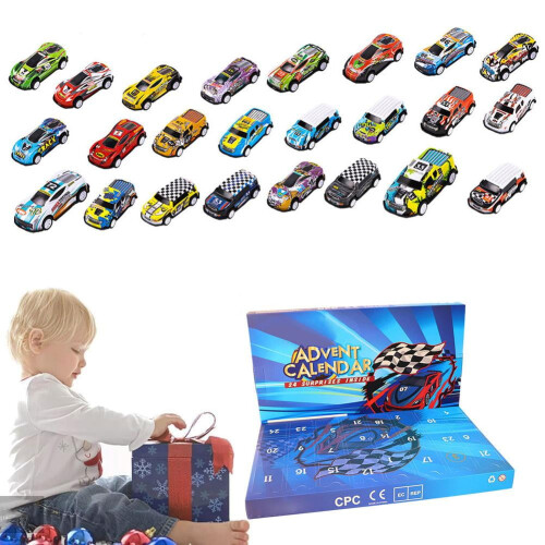 Ημερολόγιο Χριστουγέννων Mini Racers με αυτοκίνητα pull-back 2