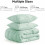 Σετ πάπλωμα King Size Sage Green – Εξαιρετικά μαλακό Boho Pintuck, 3 τεμάχια εναλλακτικά 5