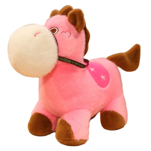 Kjærlig hest kosedyr rosa 30 cm 1