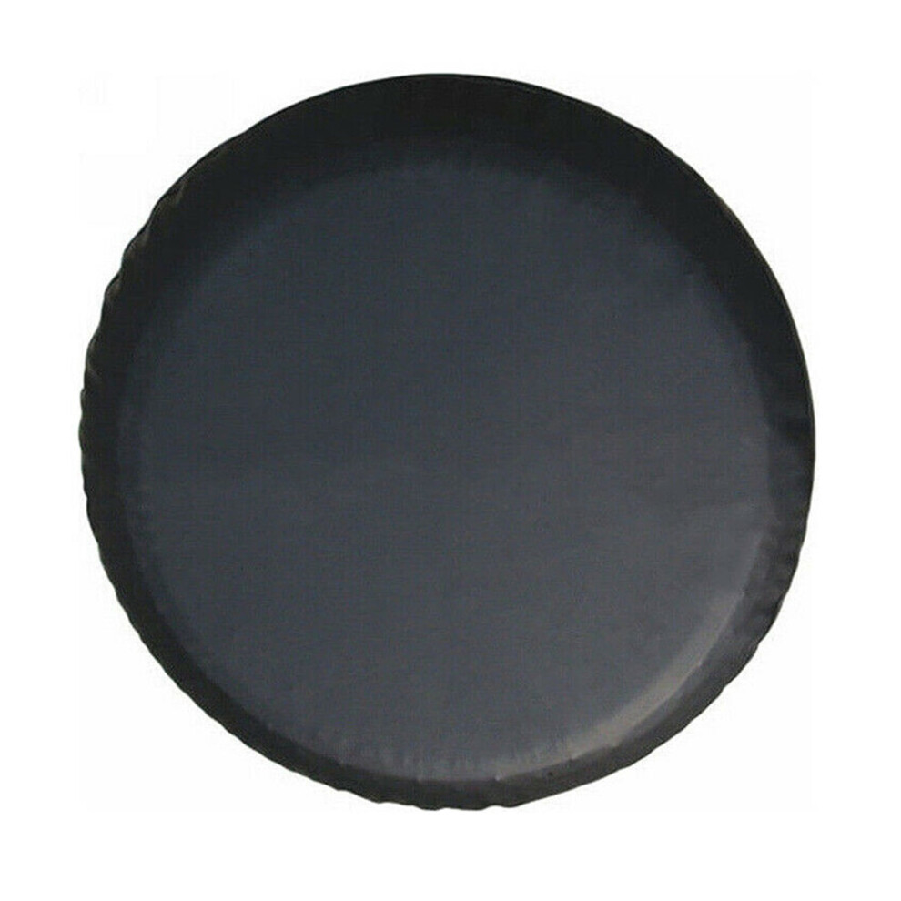 Universal Heavy Pvc Leather Car Spare Tire Cover For 14 15 16 17 Inch Black 9165521414307