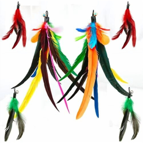 Σετ ανταλλακτικών φτερών Da Bird: 2XL (13,8") + 4Std (5,8") για ραβδί γάτας – Συμβατό με το Da Bird