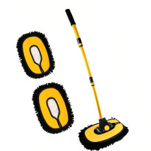 Upgrade Car Wash Brush Mop with Long Handle,Microfiber Mitt Car Cleaning Supplies Kit Car Wash Kit Tools Accessories