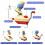 ACDANC Hand-Crank Yarn Ball Winder Plastic 1pc 4