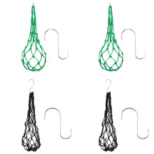 Chicken Vegetable Hanging Feeder with S Hook – Poultry Fruit & Veggie String Bag, Cabbage Treat Holder for Hens & Large Birds (Compatible with