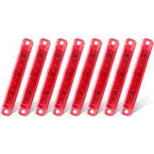 12–24 V LED-sidemarkeringslys, 9 LED-tilhenger, lastebil, campingvogn, blinklys, front- og baklys, posisjonslys, 3,9" varsellys