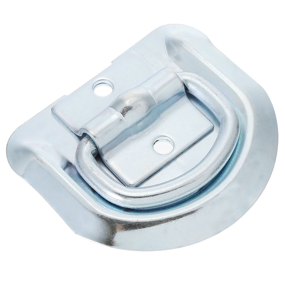 Toymytoy 1Pc Practical D Ring Anchor Tie Down Hook For Truck And Car Floor Mount Steel Silver 9165521414314