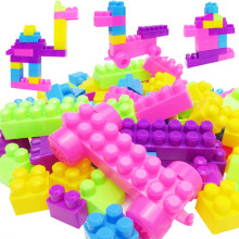 46-teiliges Puzzle-Baustein-Spielzeug aus Kunststoff für Kinder